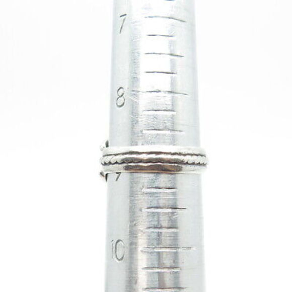 925 Sterling Silver Vintage Real Amethyst Gemstone Ring Size 9 - Picture 8 of 8